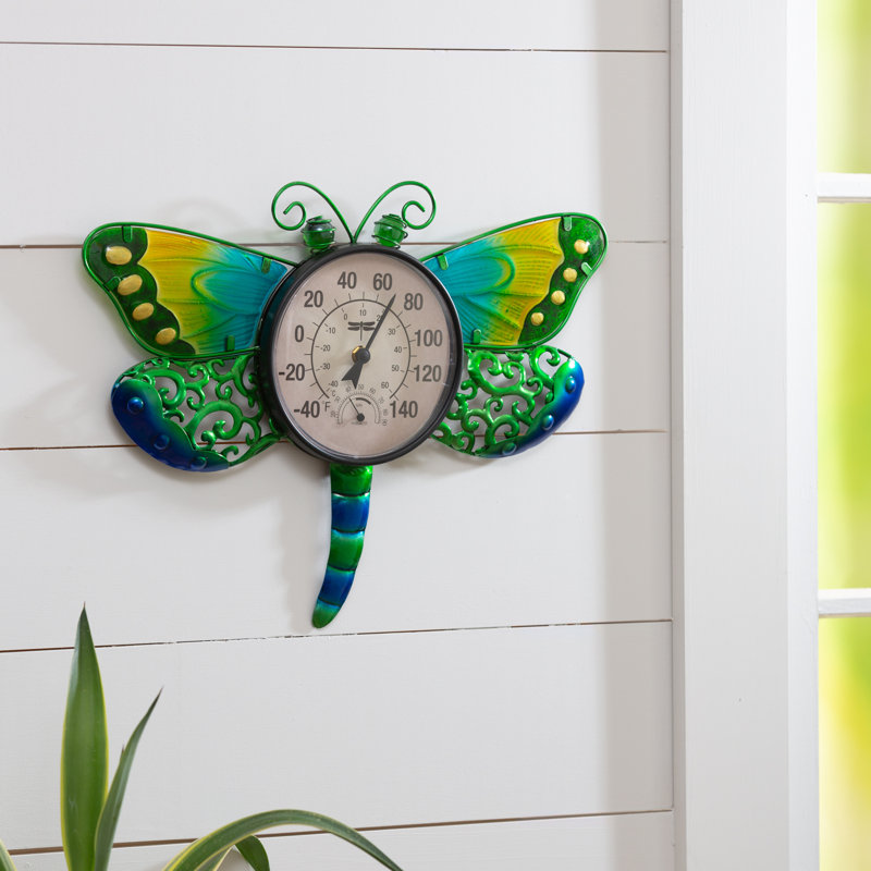 Thermomètre mural intérieur / extérieur Dragonfly