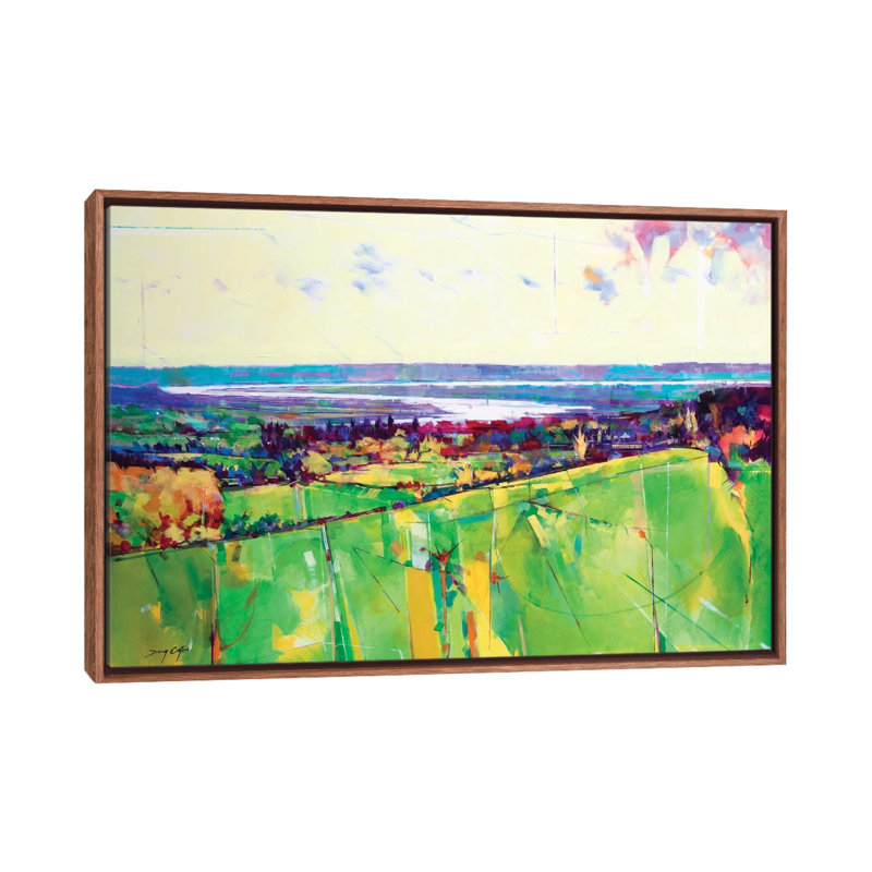 Sabrina I by Doug Eaton - Painting on Canvas, Classic Brown Wood Framed, 66.04 cm H x 45.72 cm W