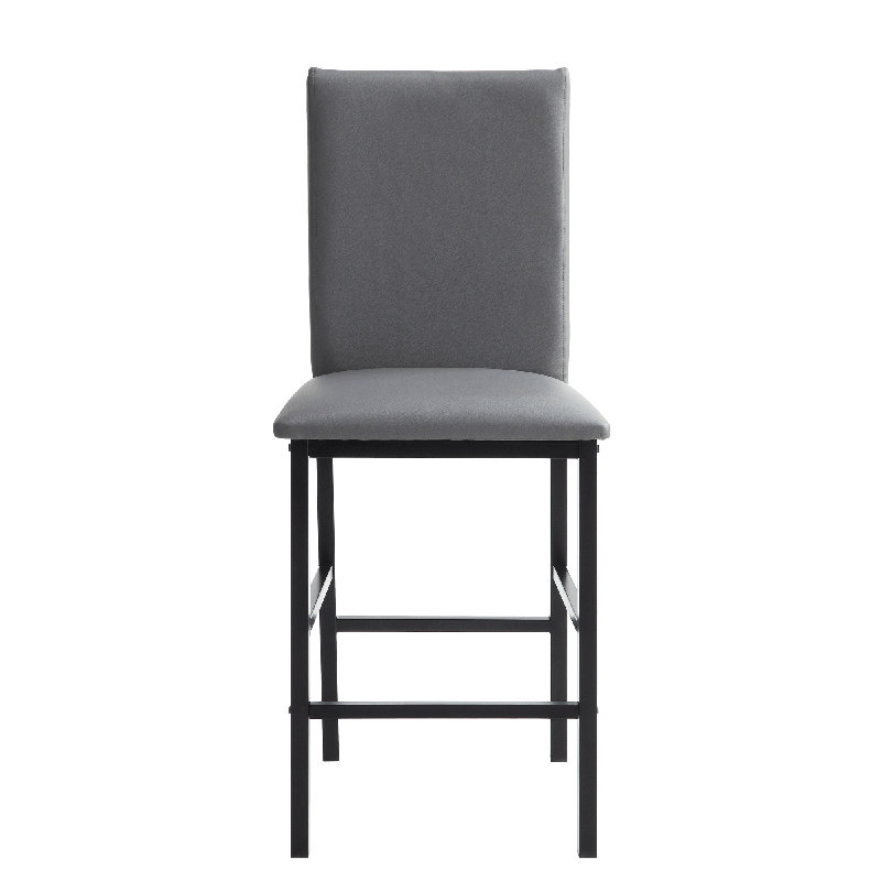 Chaise d'appoint rembourré, gris