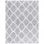Tapis géométrique gris clair / blanc-3184029