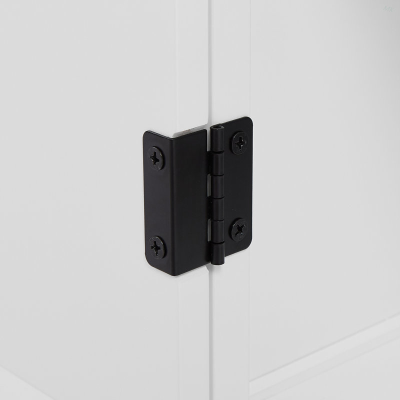 Armoire de rangement élégante pour salle de bain, unité de rangement pour salle de bain, armoire autoportante avec 4 portes, tablettes réglables, tablettes adaptables, gris