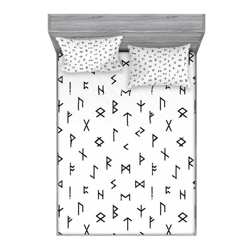 Microfiber Sheet Set, Queen Sheet Set with Fitted Sheet