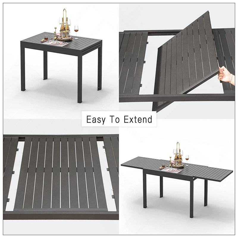 Table de salle à manger extensible pour l'extérieur
