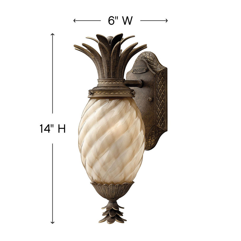 Plantation 1 Light Wall Lantern, Incandescent