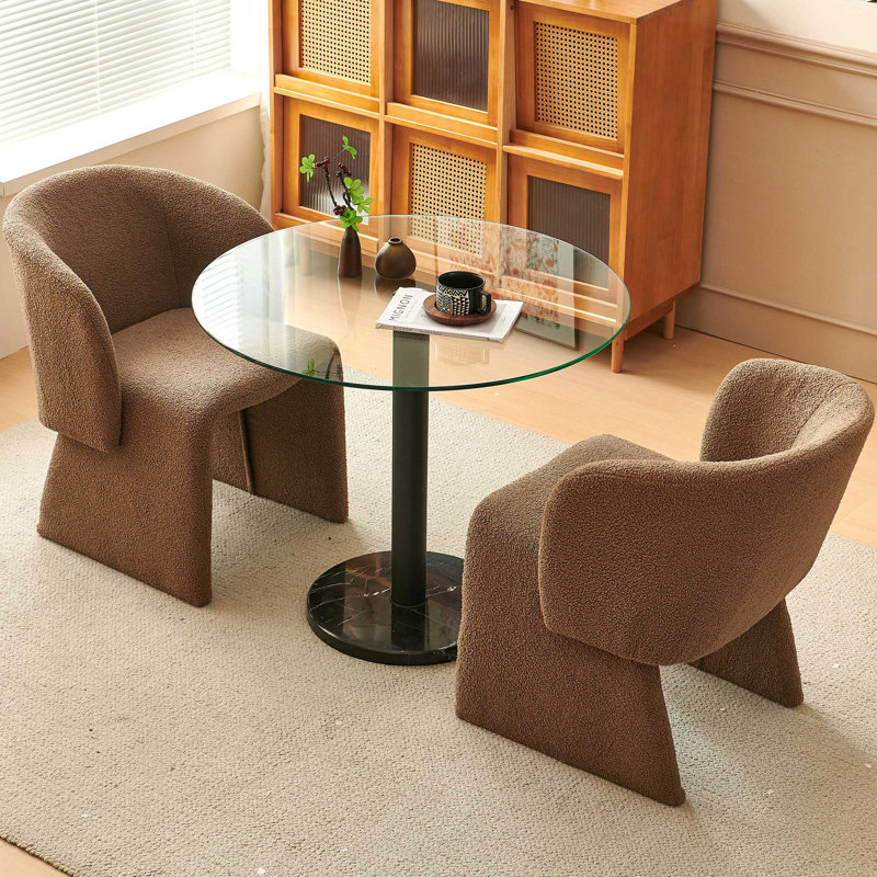 Barclay Two-Seater Dining Table Set, Brown