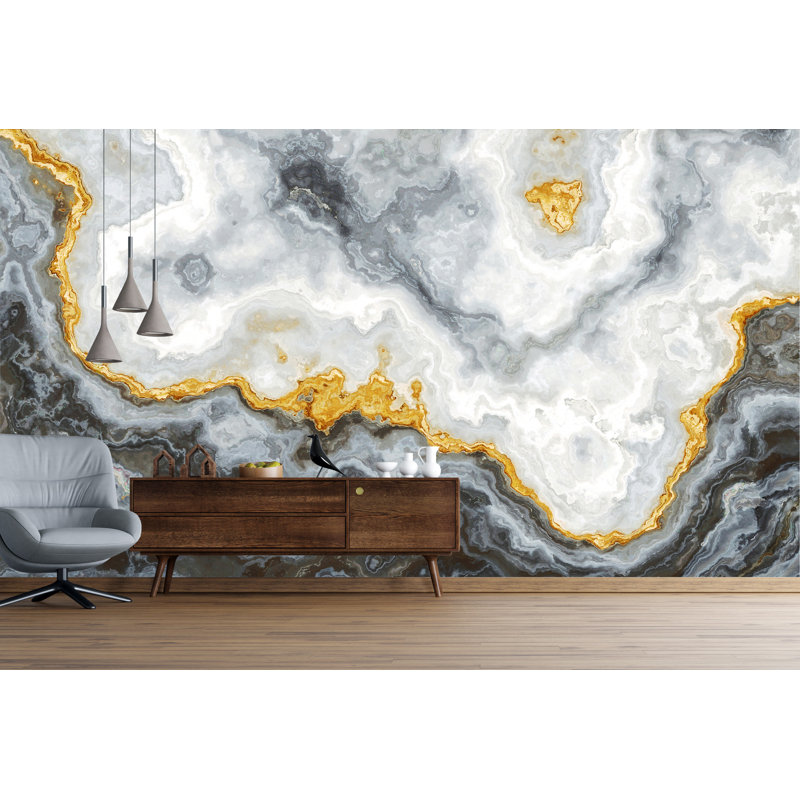 Murale pierre agate quartz, l 192 po x L 108 po