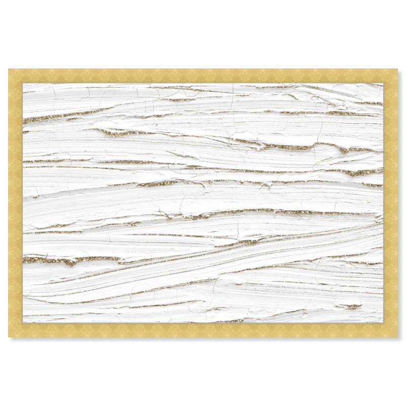 White Texture by Oliver Gal, Gold, 12" H x 17" W