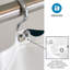 iDesign Dots Waterproof PEVA Shower Curtain with 12 Metal Grommets - 72" x 72" – Black/Frost