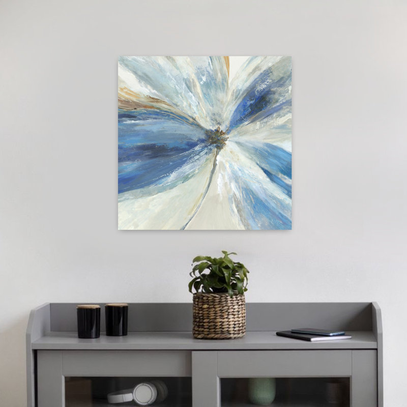 Gigi III, art abstrait naturel éthéré, H 18 po x l 18 po