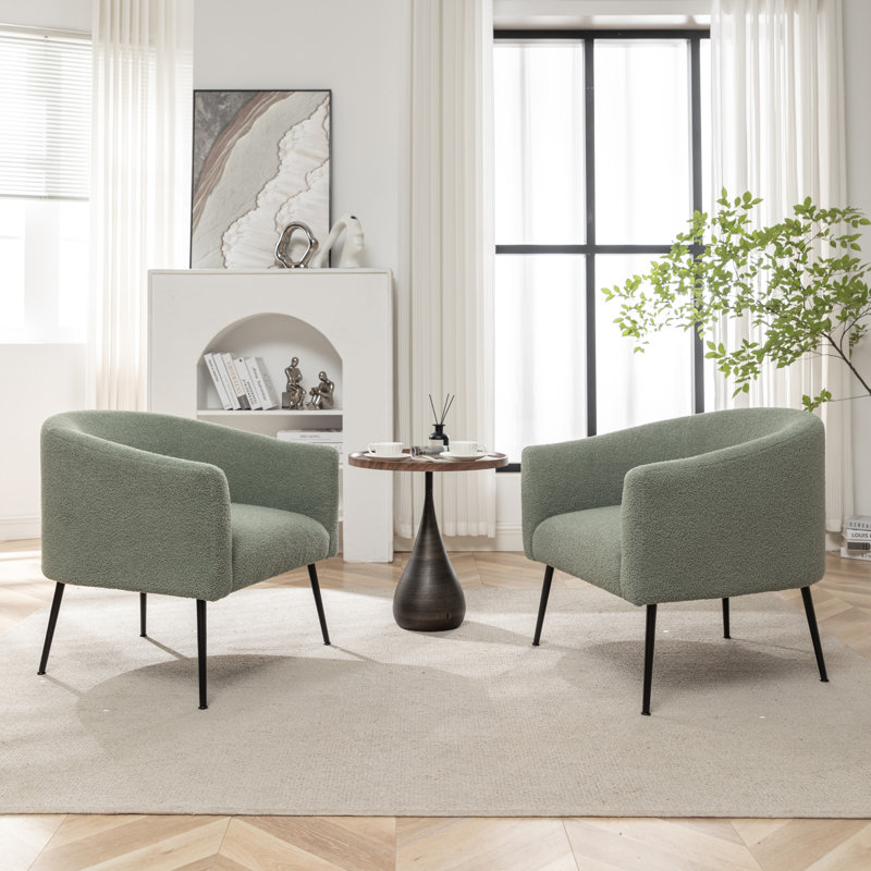 Jameila Upholstered Barrel Chair (Set of 2)