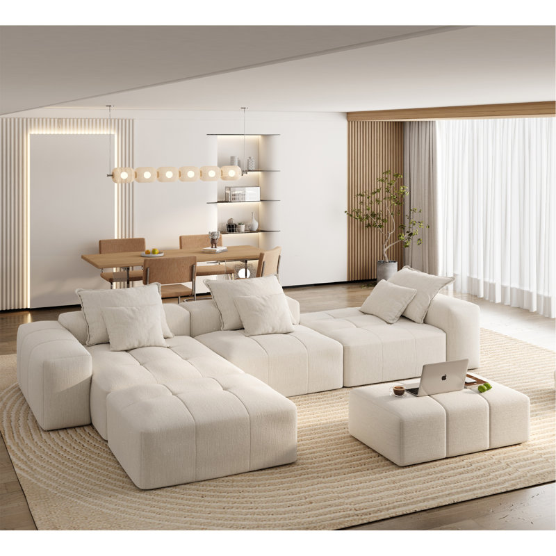 Canapé modulaire surdimensionné Modern, Beige