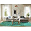 Tapis turquoise / vert Magrans-1406480737