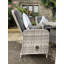 Eakly 2 - Person Patio Dining Set Umbrella Hole Included Round Table with Cushions Included
