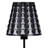 16" Traci Black Geometric Metal Table Lamp