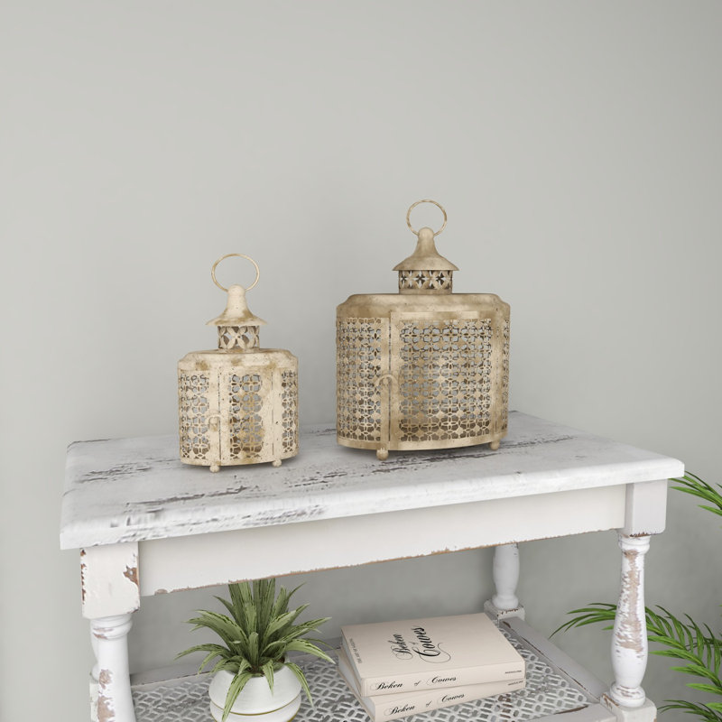 12'' H Iron Tabletop Lantern