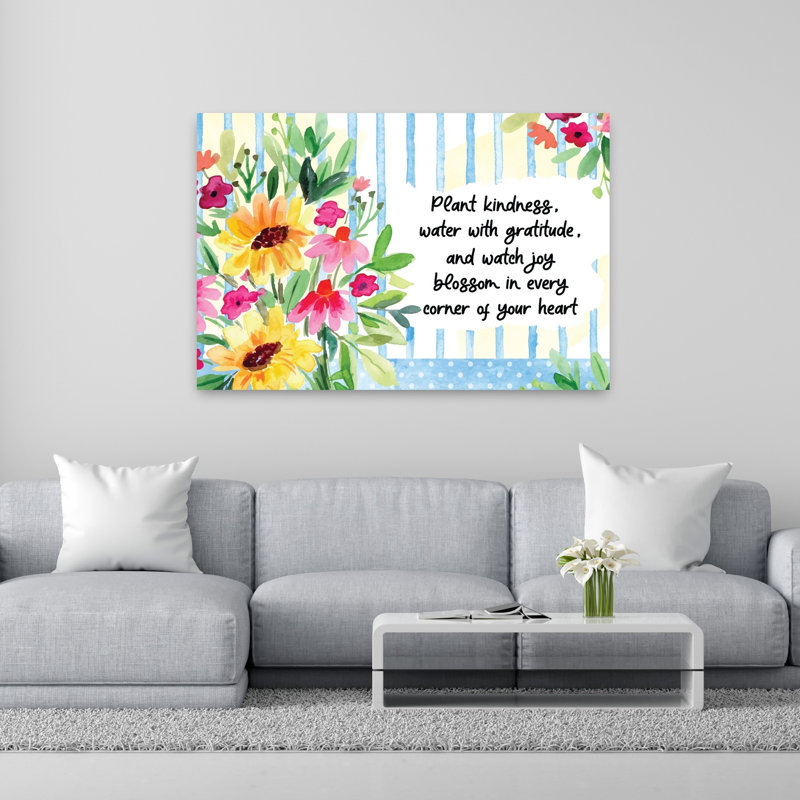 Art contemporain, tournesol, marguerite, plante, H 40 po x l 60 po