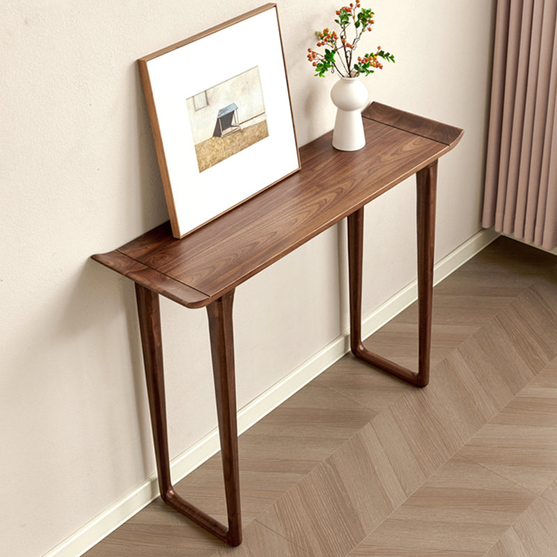 Table de véranda entièrement en bois massif de style français., H 37 po x l 47,2 po x P 13,7 po