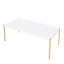 Otrac White & Gold Finish Coffee Table