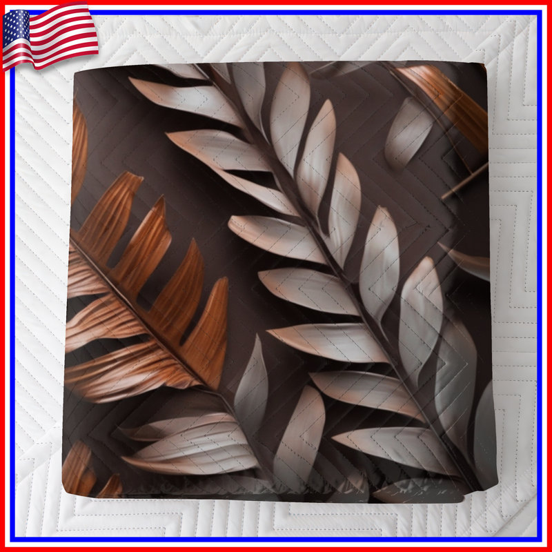 Couvre-lit palmier bronze, Double