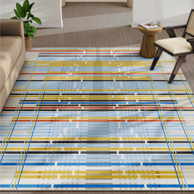  Tapis multicolore à motif géométrique Apollo Unraveling Stories