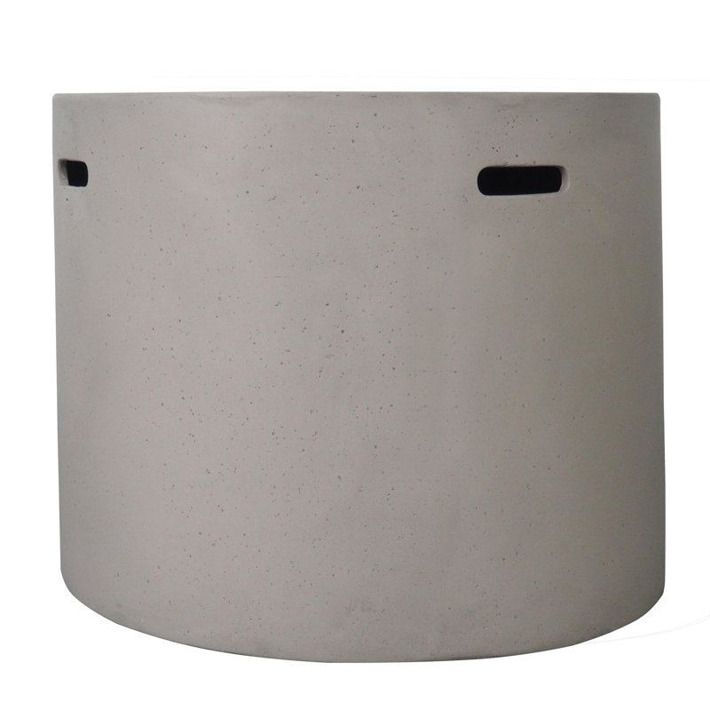 31" ROUND MGO FIRE PIT- 40 000 BTU, Light Gray