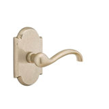 Teton Wave/Drop Privacy (Bed & Bath) Door Lever with Arch Rosette