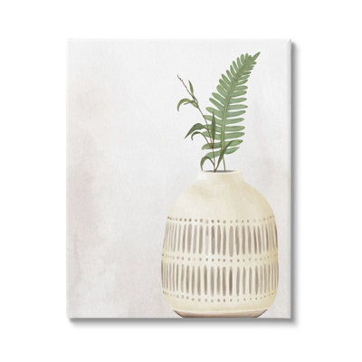 "Varied Herb Plant Sprags", vase à motif naturel par Kim Allen