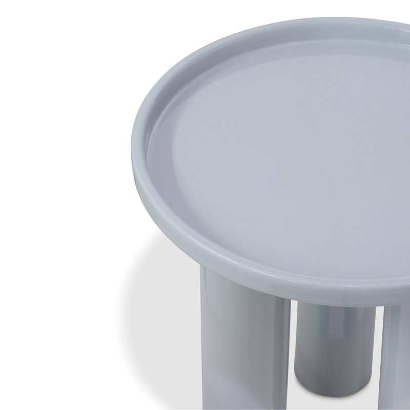 Isthia End Table, Pearl Blue