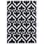 Tapis noir à motif géométrique Zabala-465635706