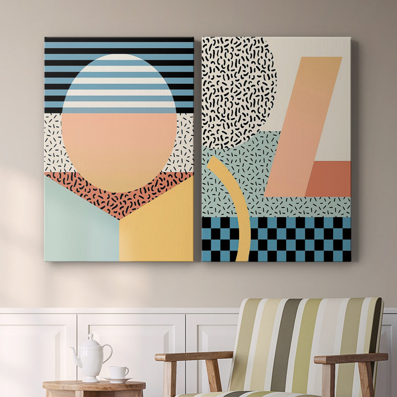 Modern Memphis III-Premium Gallery Wrapped Canvas -Ready to Hang