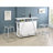 Katia White High Gloss Wine Cabinet With LED