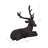 Rustic Brown Resin Deer Statue - 6.0" x 12.5" x 13.75"