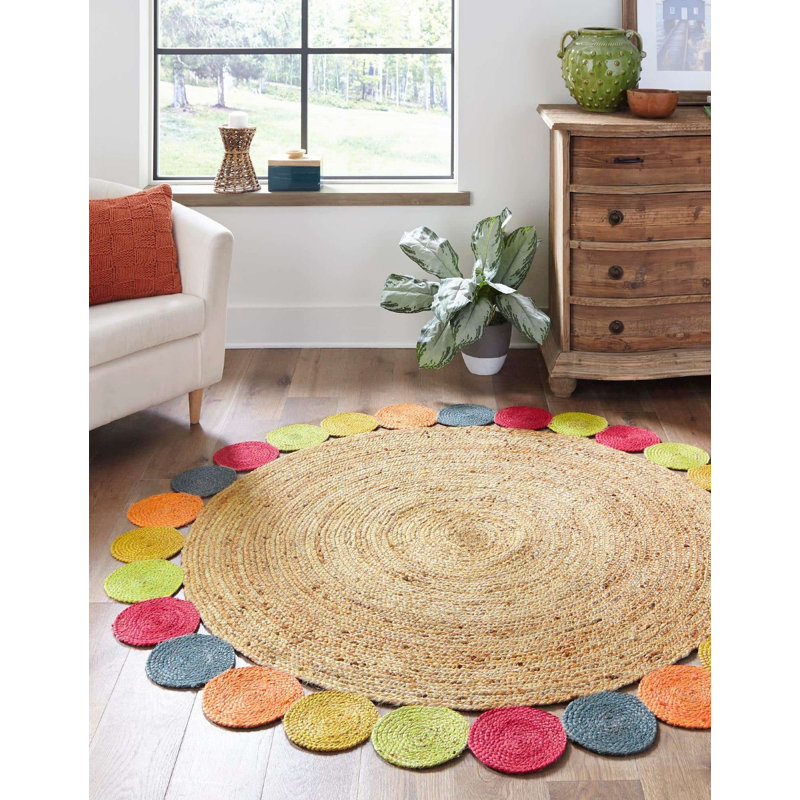 Petromilli Southwestern Indoor Rug, Round 6'