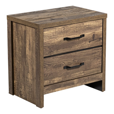 Jamael 23.63" Width Wood 2-Drawer Nightstand