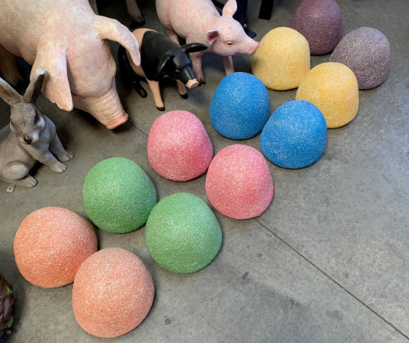 Jaderrick Blue Gumdrop Over Sized Food Statue