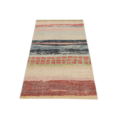 Distressed Homage Wool Abstract Area Rug