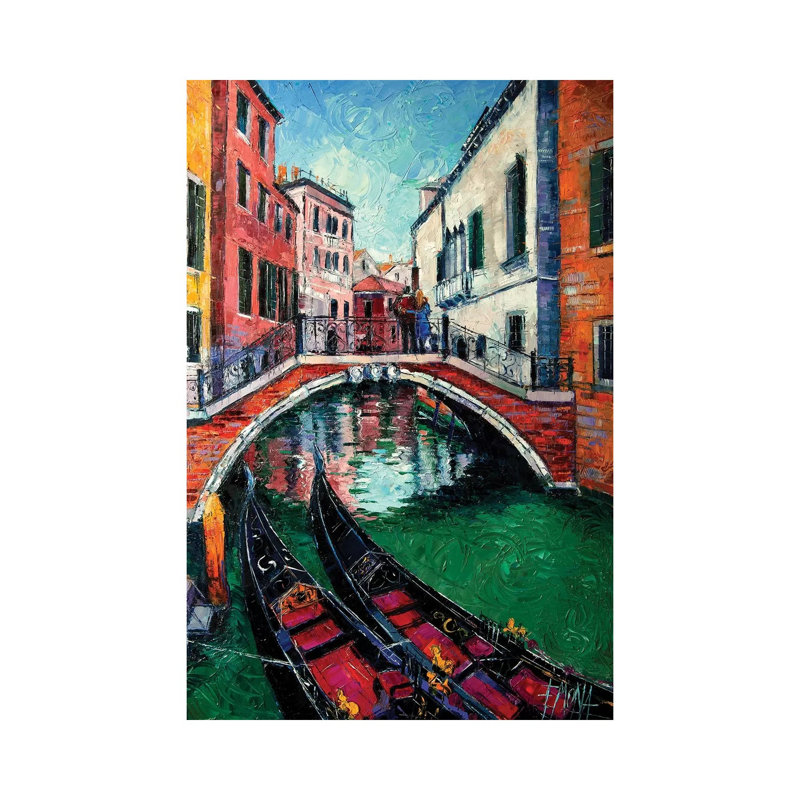 Venice Romance 1 Piece Wrapped Canvas Painting, 20.32 cm H x 30.48 cm W
