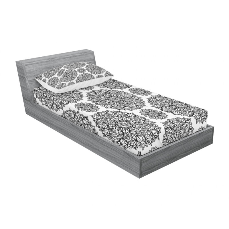 Ensemble de draps Symmetrique, Ensemble de draps pour lit simple TG avec drap-hou