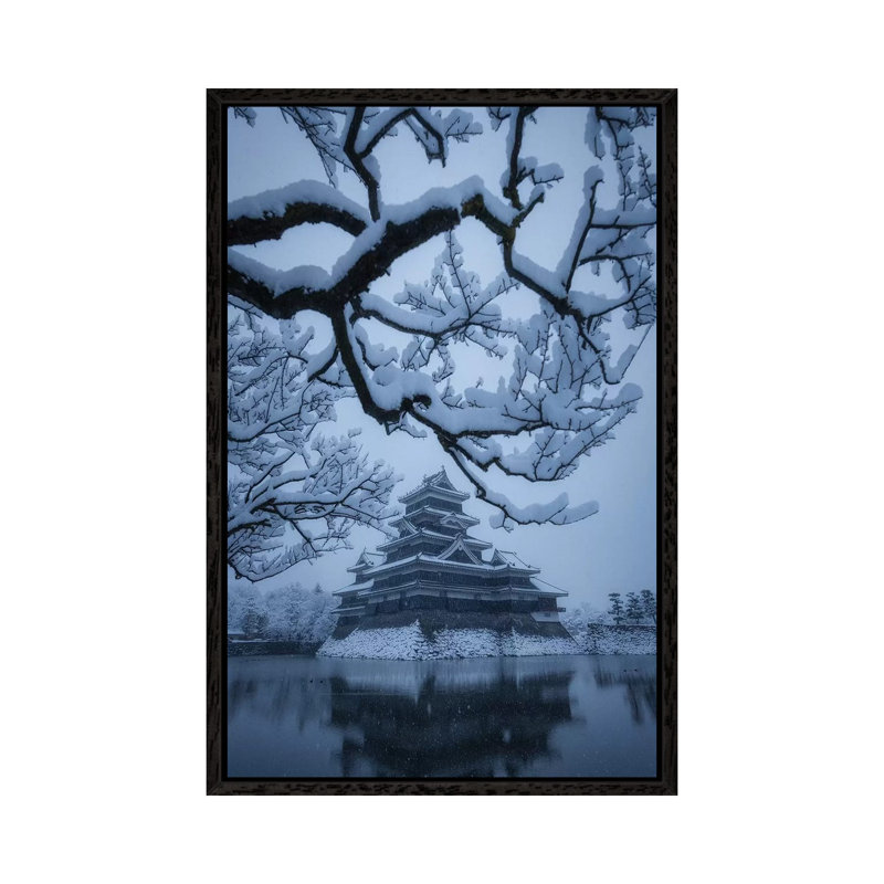 Matsumoto Castle X 1 Piece Wall Art on Canvas, 101.6cm H x 66.04cm W x 3.81cm D, Black Framed