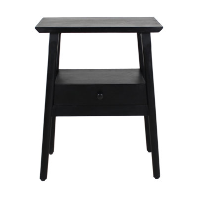 Table de chevet en bois massif à 1 tiroir Akio