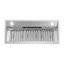 Robinet 34 po T-11791-1-TG Hotte de cuisine à conduit 350 pi³ / min en acier inoxydable brossé avec filtres à chicane, commande à pavé tactile, lumières DEL Frascati