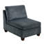 Canapé modulaire 9 pièces en chenille grise d'aspect classique et de conception modulaire pour le salon, 3 canapés d'angle, 4 fauteuils sans accoudoirs, 2 coussins de dossier, dossier
