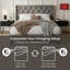 Upholstered Bed Frame with Diamond Button Tufted Headboard-1491723741-1491723714