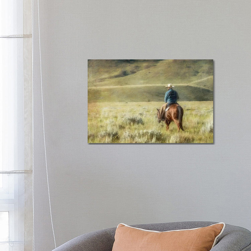 Cowboy Time by Rhonda Thompson - Wrapped Canvas Print, 101.6 cm H x 66.04 cm W