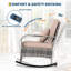 Assemblage simple - Livré avec des instructions claires et toute la quincaillerie; vous vous bercerez en un rien de temps. Chaise: 35 po x 22,4 po x 31,9 po, table: 19,7 po x 19,7 po x 20,5 po.-129546552