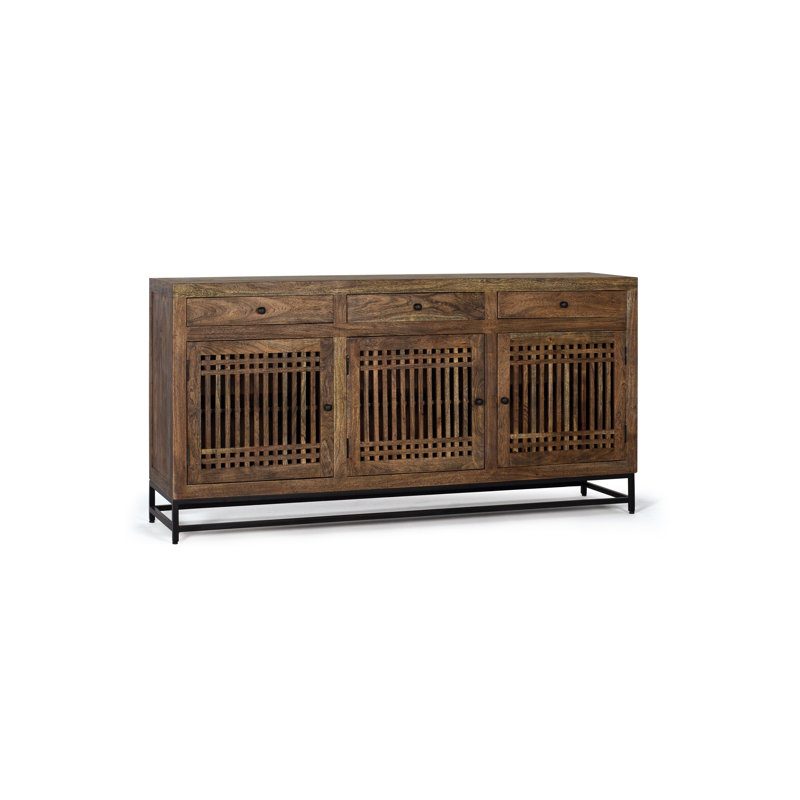 Aburizik 180cm Solid Wood Sideboard