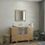 Meuble-lavabo simple 54 po avec plateau et miroir-107174065