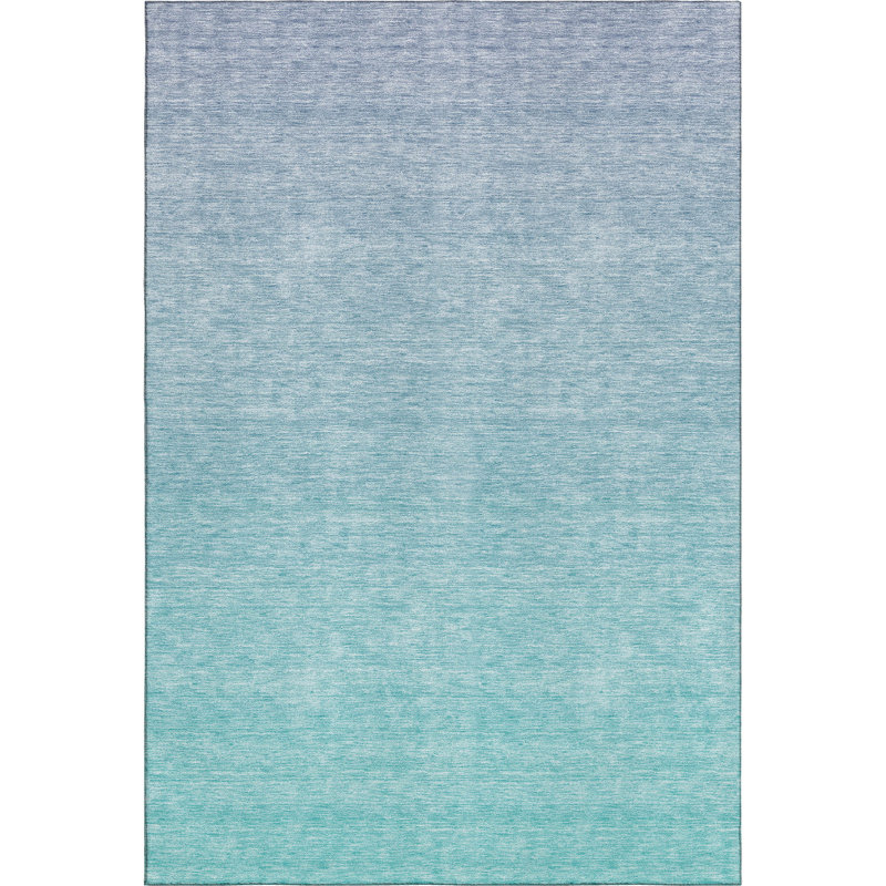 Premium Machine Washable Prisco Sky Rug, Rectangle 10' x 14'
