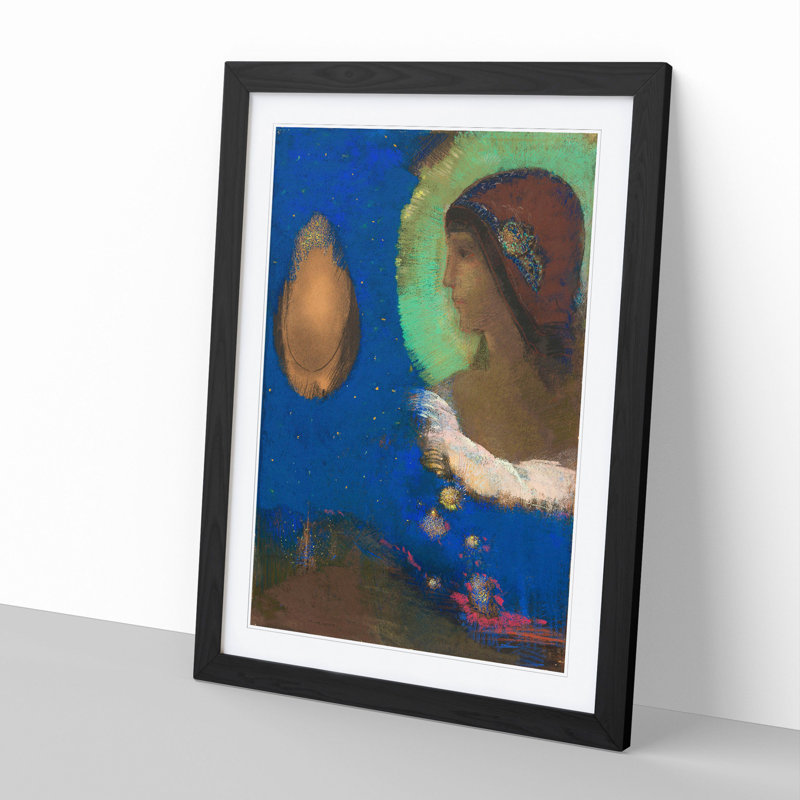 Sita by Odilon Redon - Framed Print, 36cm H x 27cm W x 2cm D, Black Framed