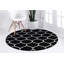 Tapis noir à motif géométrique Bruges-165022280